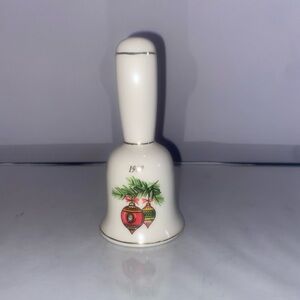 Vintage Christmas Bell Porcelain  1987 Ornaments